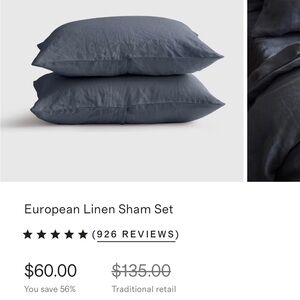 Quince Standard Linen Shams (set of 2)